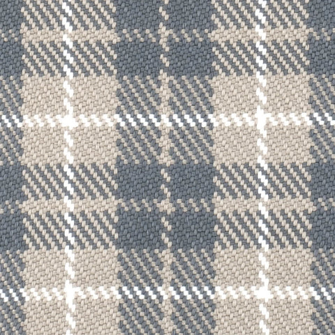 Lakeville Plaid Handwoven Indoor/Outdoor Rug Swatch | Charcoal