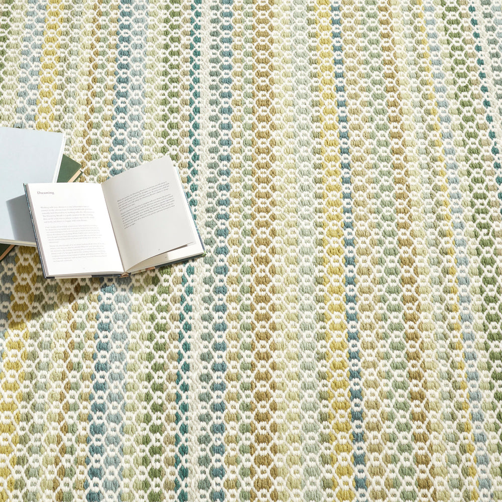 Poppy Handwoven Wool Rug | Moss