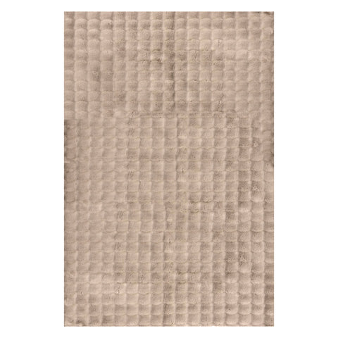 Katy Checkered Cloud Washable Rug | Taupe