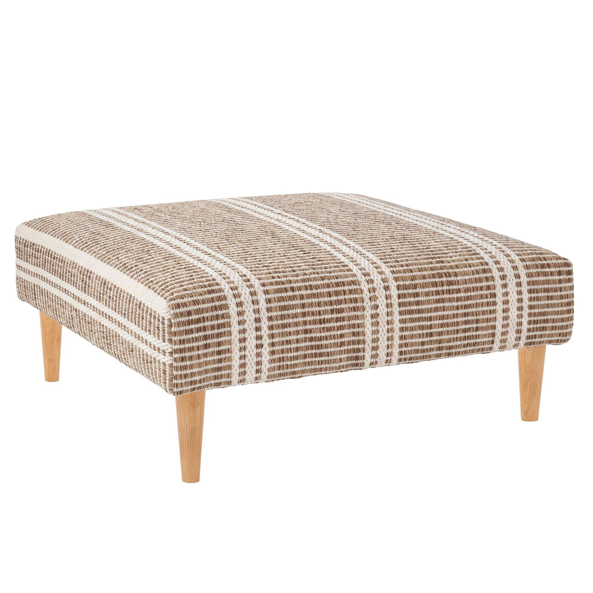 Malta Rug Ottoman | Natural – Annie Selke