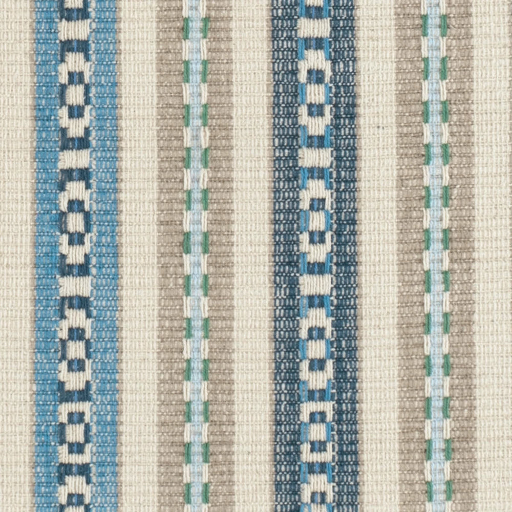 Long Slade Handwoven Cotton Rug Swatch | Indigo