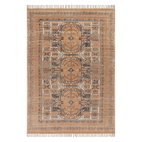 Ardin Vintage Handmade Cotton Rug | Brown