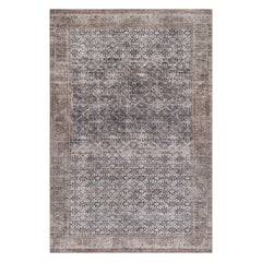 Olisse Traditional Washable Rug | Brown