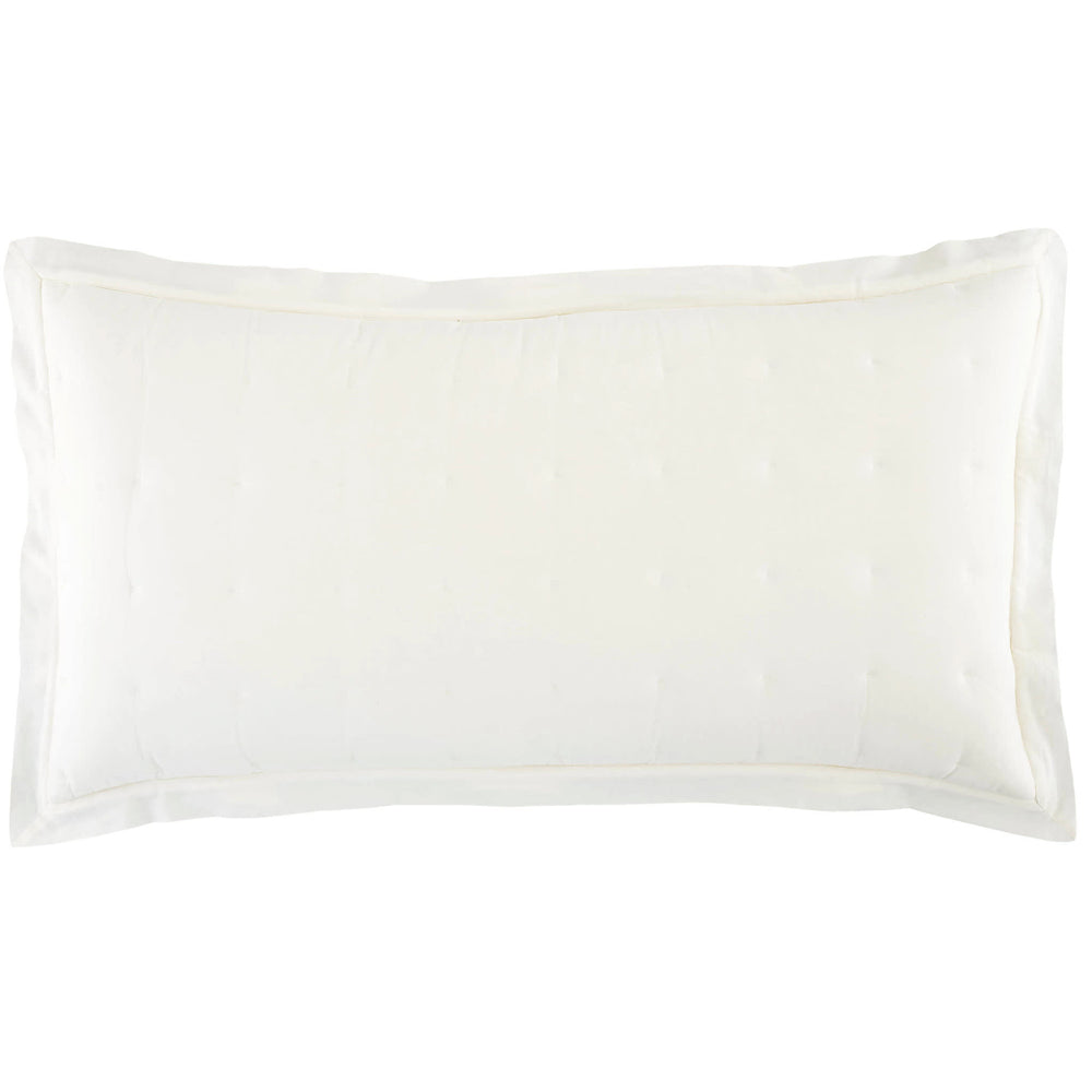 Cozy Cotton Puff Sham | Ivory