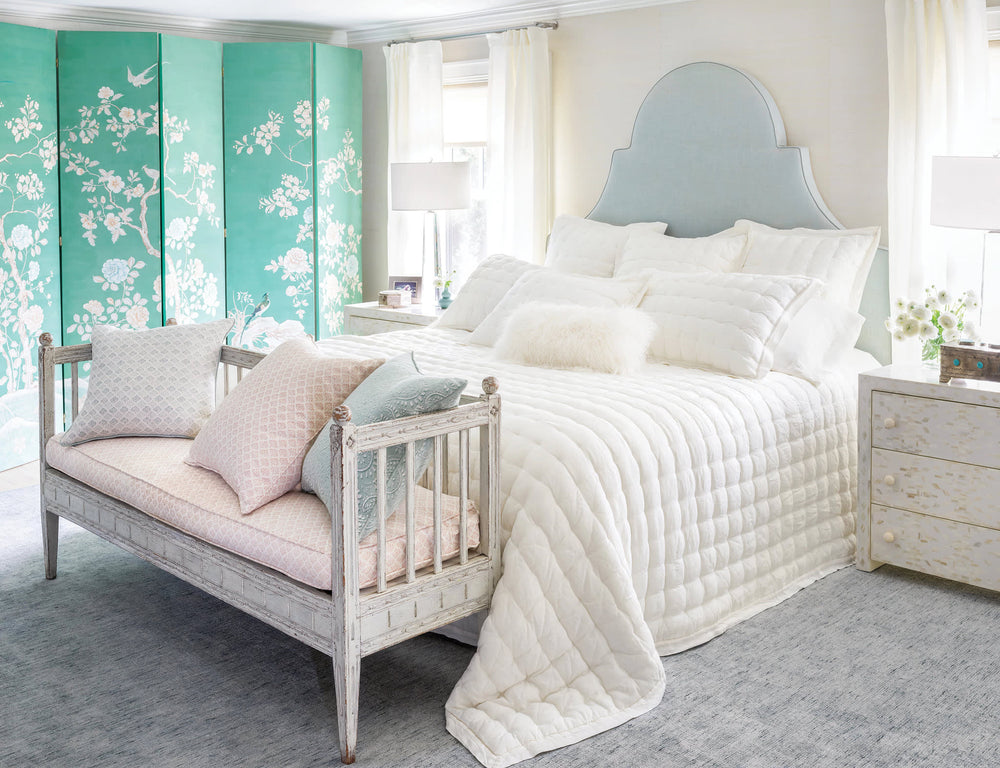Lush Linen Puff | Ivory