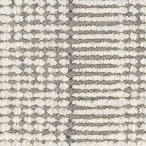 Raffa Woven Wool Custom With Attached Rug Pad Rug Swatch | Grey