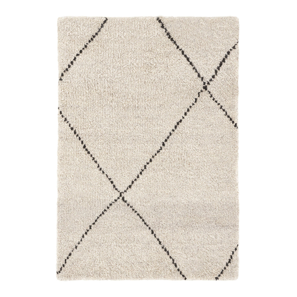Numa Hand Knotted Wool Rug | Black