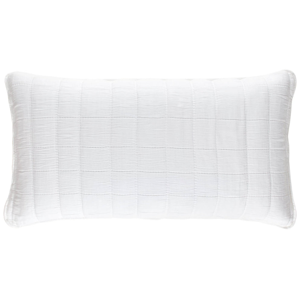 Monet Quilted Sham | White
