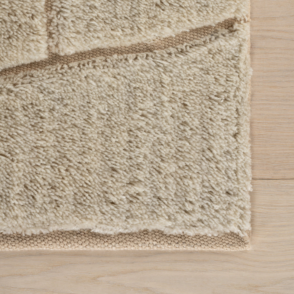 Drela Abstract Bohemian Rug | Ivory