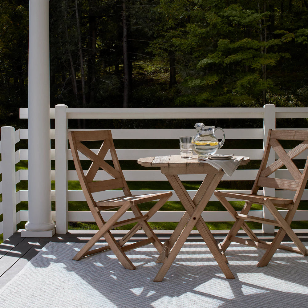 Crisscross Handwoven Indoor/Outdoor Rug | Ocean