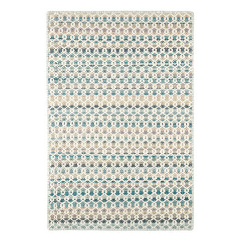 Poppy Handwoven Wool Rug | Blue