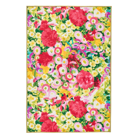 Chamomile Cluster Machine Washable Rug | Multi