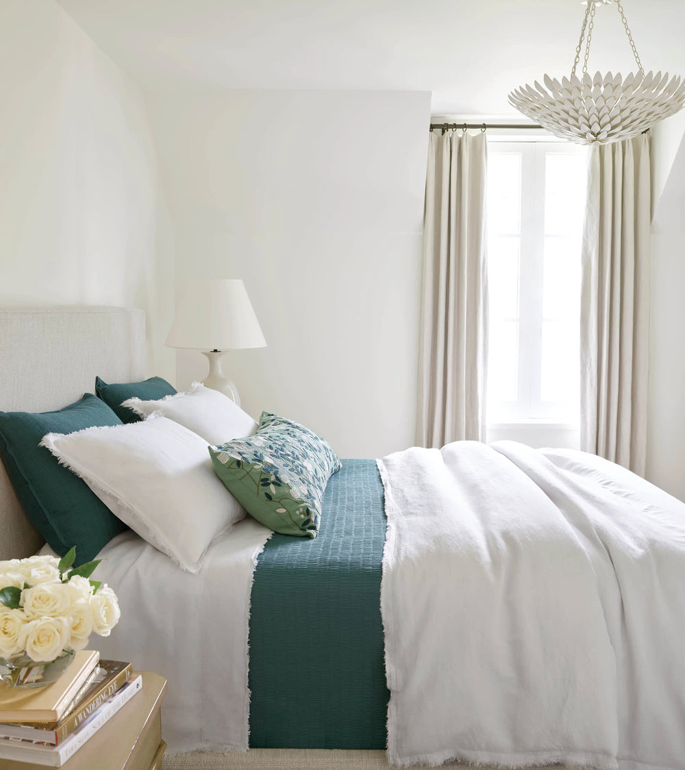 Faye Linen Duvet Cover | Plaster