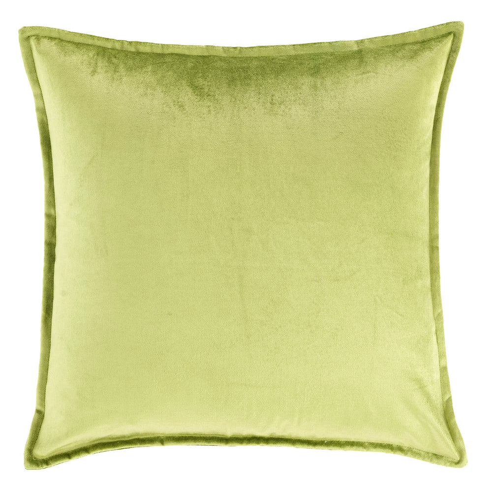 Panne Velvet Decorative Pillow Cover | Chartreuse