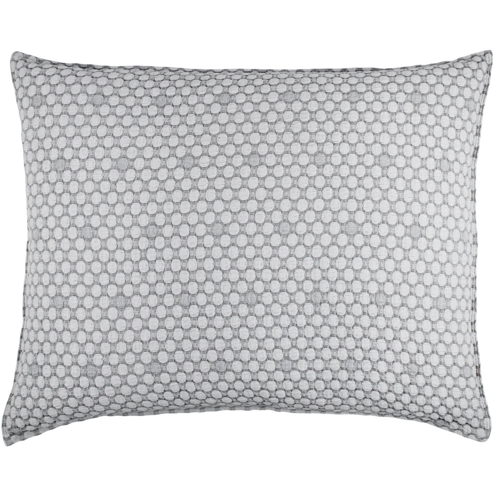 Lodi Matelasse Sham | Black/White