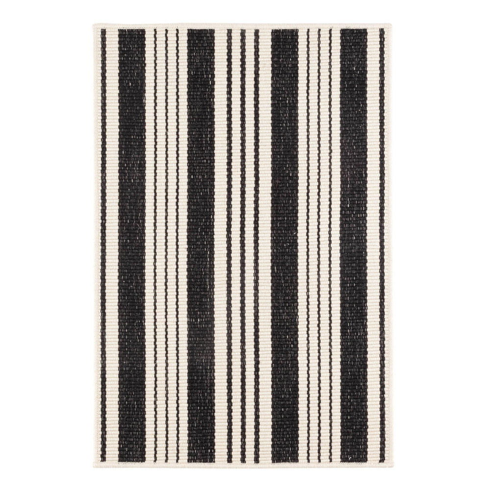 Birmingham Handwoven Indoor/Outdoor Custom Rug | Black