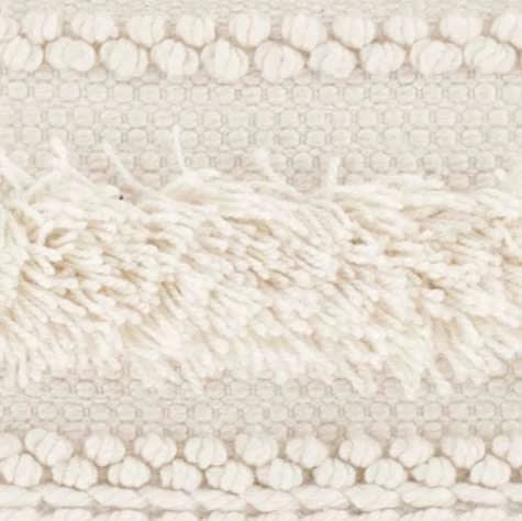 Zhara Stripe Handwoven Performance Rug Swatch | Ivory