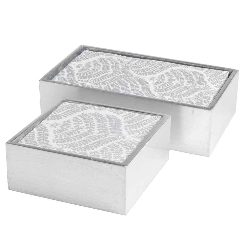 Metallic Napkin Holder | Silver
