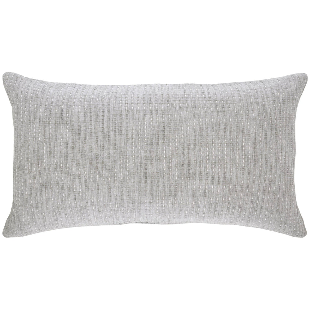 Pick Stitch Matelasse Sham | Grey