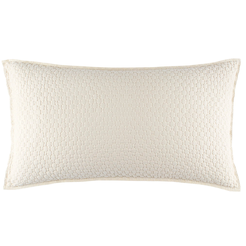 Lodi Matelasse Sham | Alabaster
