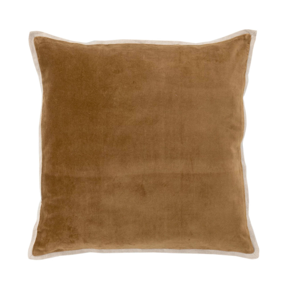 Gehry Velvet/Linen Decorative Pillow Cover | Sand