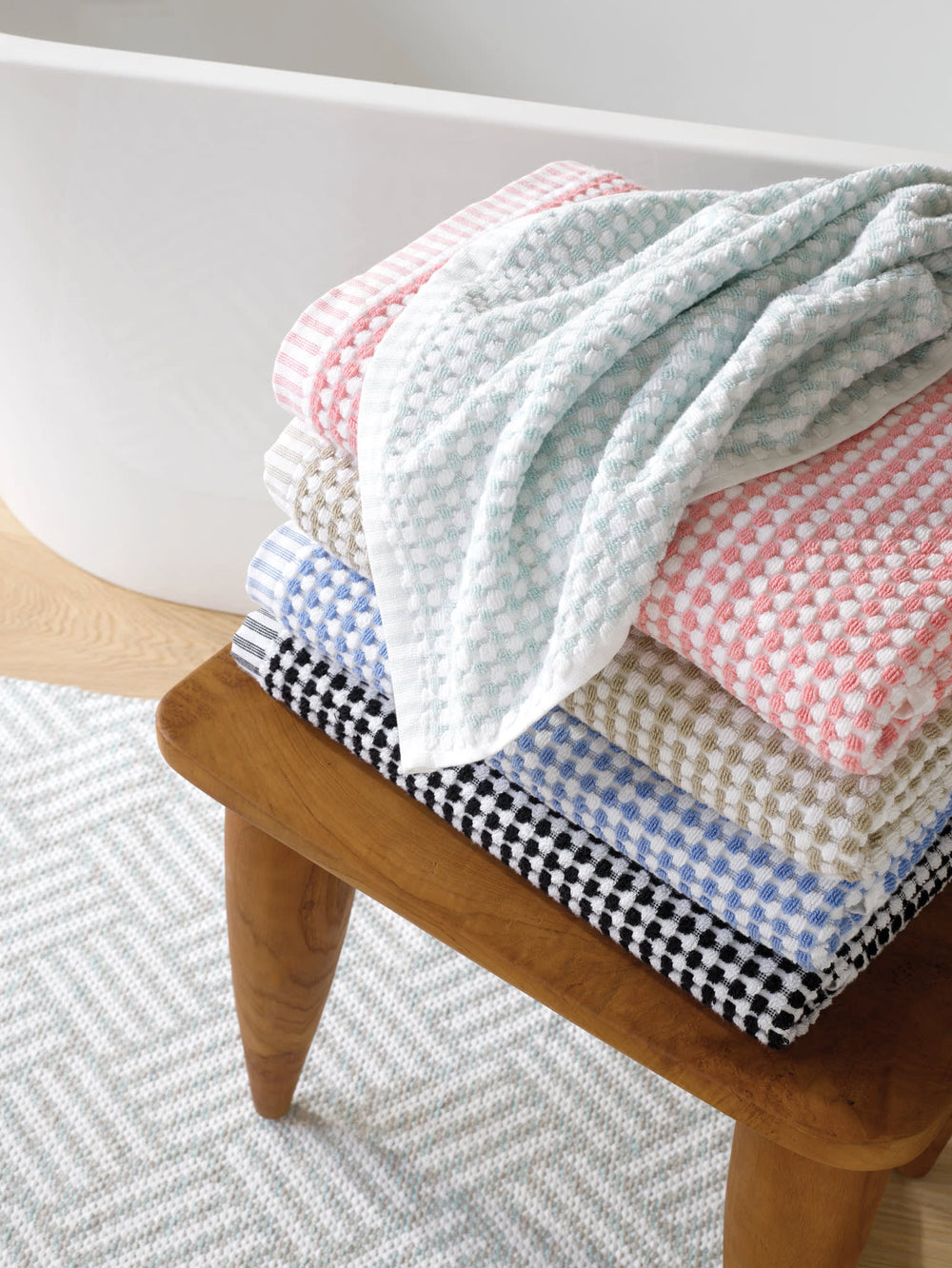 Crisscross Handwoven Indoor/Outdoor Rug | Ocean