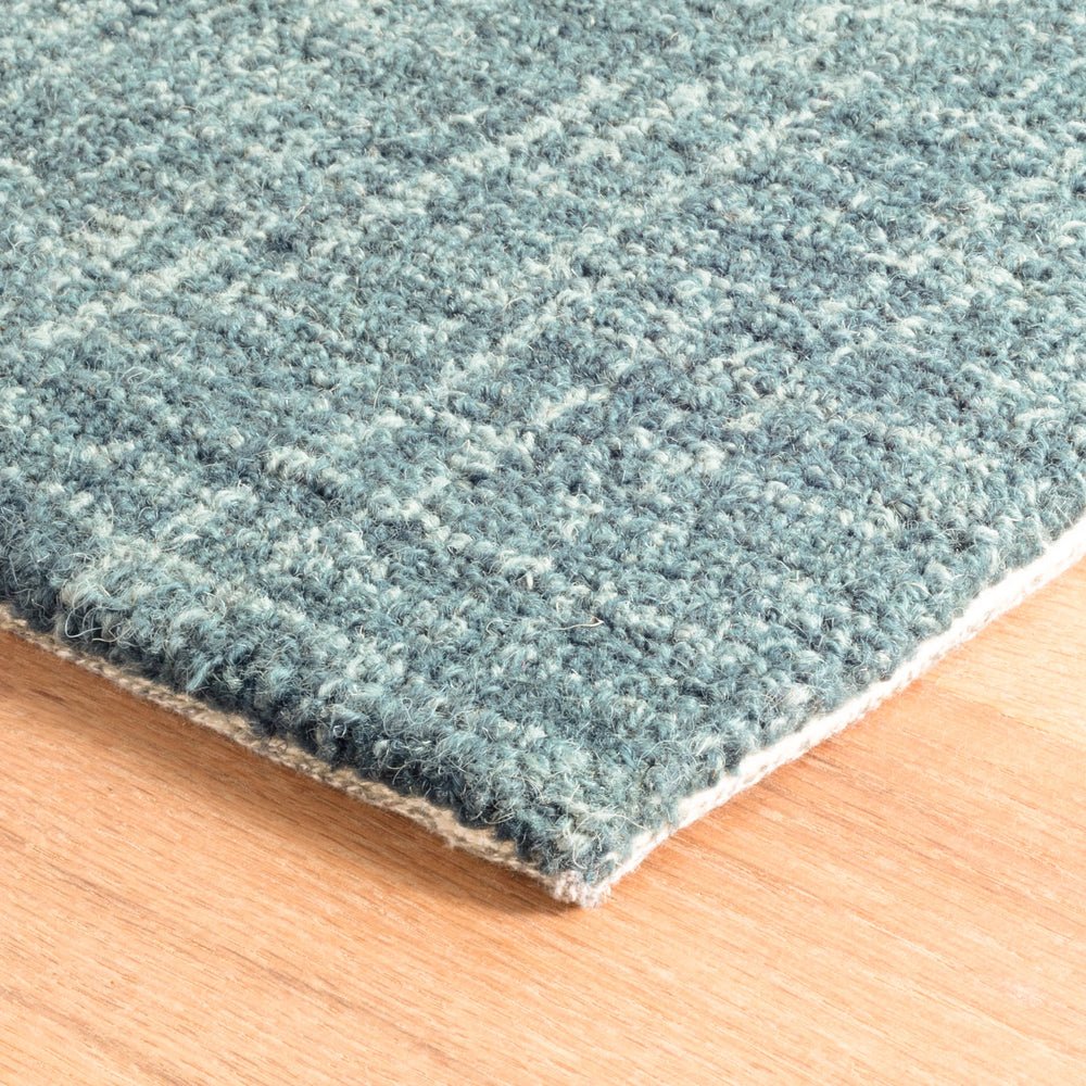 Crosshatch Hand Micro Hooked Wool Rug | Aegean
