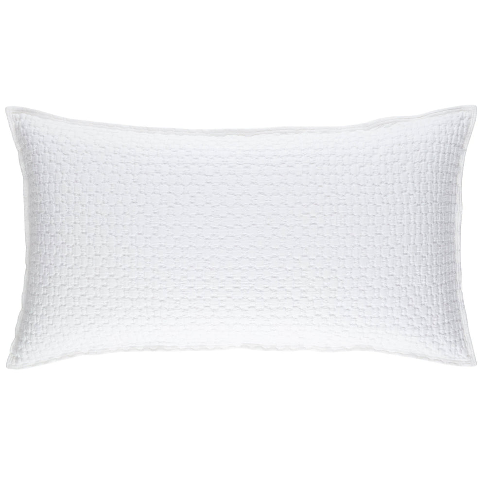Lodi Matelasse Sham | White