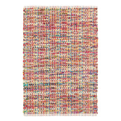 Vista Chindi Handwoven Cotton Rug | Multi