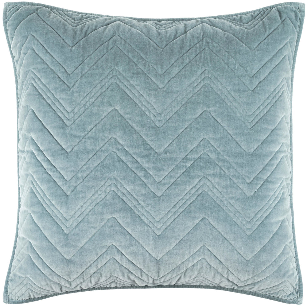 Brentwood Velvet Quilted Sham | Ocean
