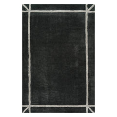 Sivra Bordered Cotton Rug | Blue