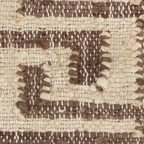 Auricula Handwoven Jute Rug Swatch | Brown