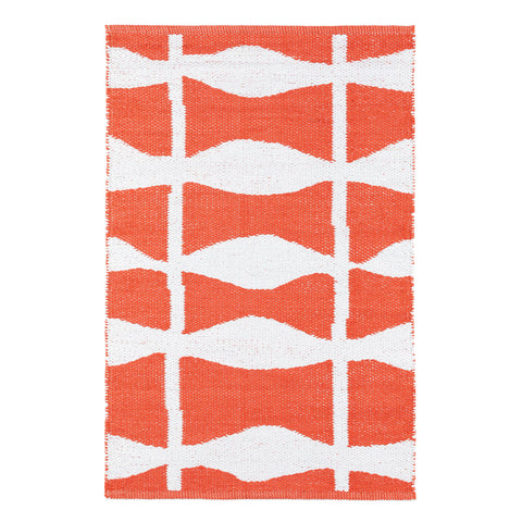 Circuit Handwoven Indoor/Outdoor Rug | Tangerine
