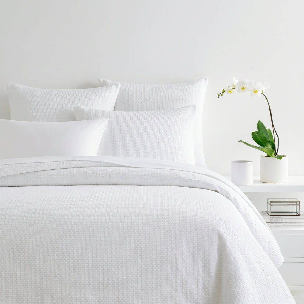Kiawa Waffle Duvet Cover | White
