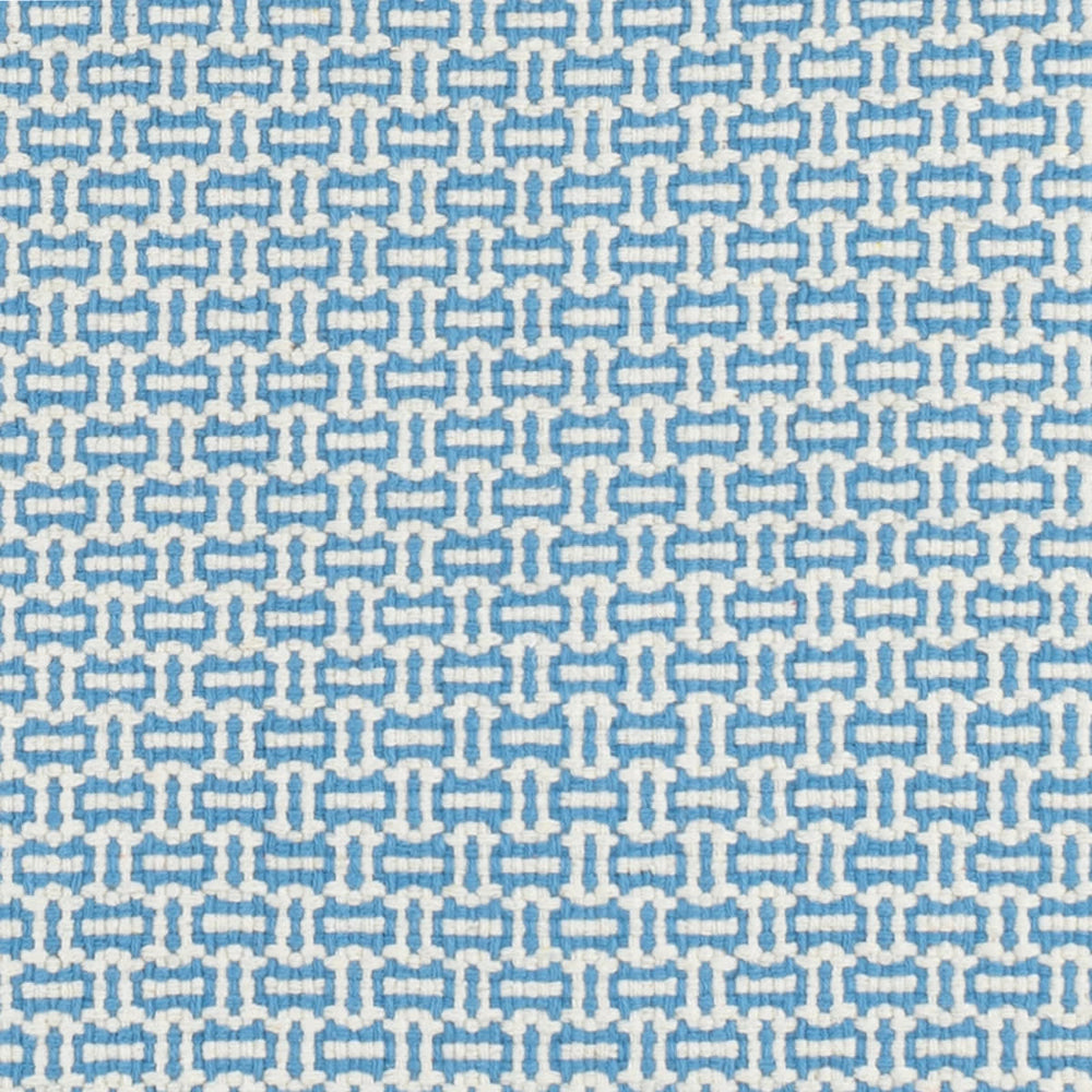 Miss Muffet Handwoven Cotton Rug Swatch | French Blue