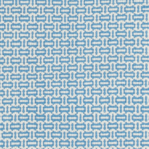 Miss Muffet Handwoven Cotton Rug Swatch | French Blue