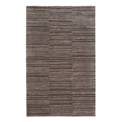 Striae Hand Tufted Wool Rug | Grey