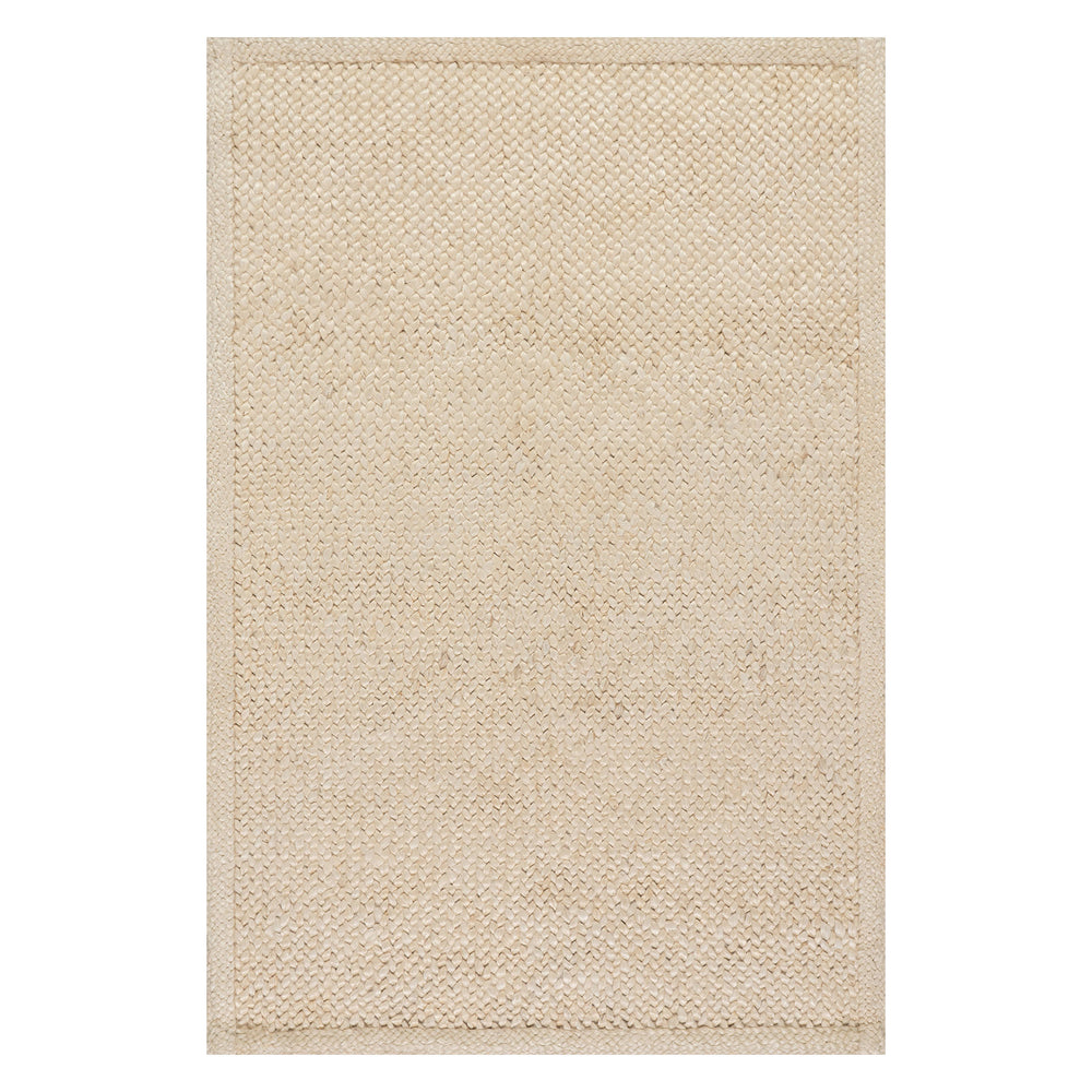 Thale Textured Handmade Jute Rug | Bleach