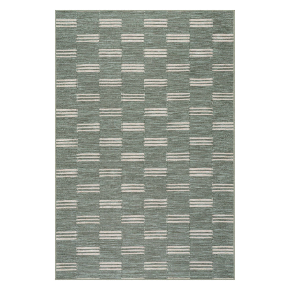 Ondine Coastal Indoor/Outdoor Custom Rug | Green