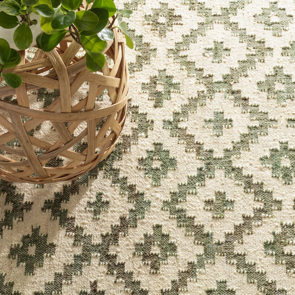 Hilda Handwoven Jute Rug | Evergreen