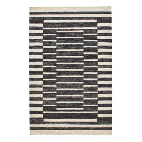 Heights Handwoven Wool Rug | Charcoal