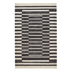 Heights Handwoven Wool Rug | Charcoal