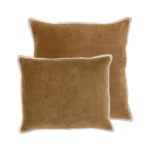 Gehry Velvet/Linen Decorative Pillow Cover | Sand