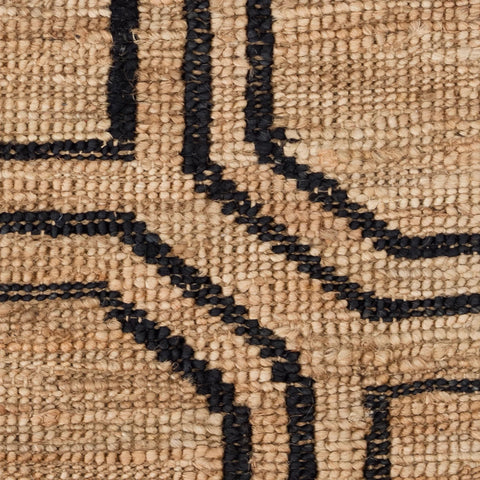 Hexile Hand Knotted Jute Rug Swatch | Neutral