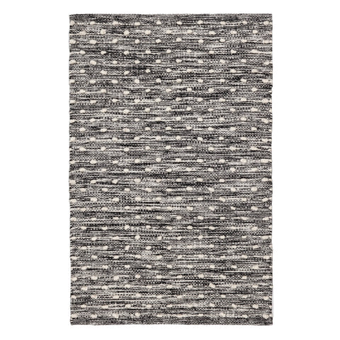 Hobnail Handwoven Performance Rug | Black