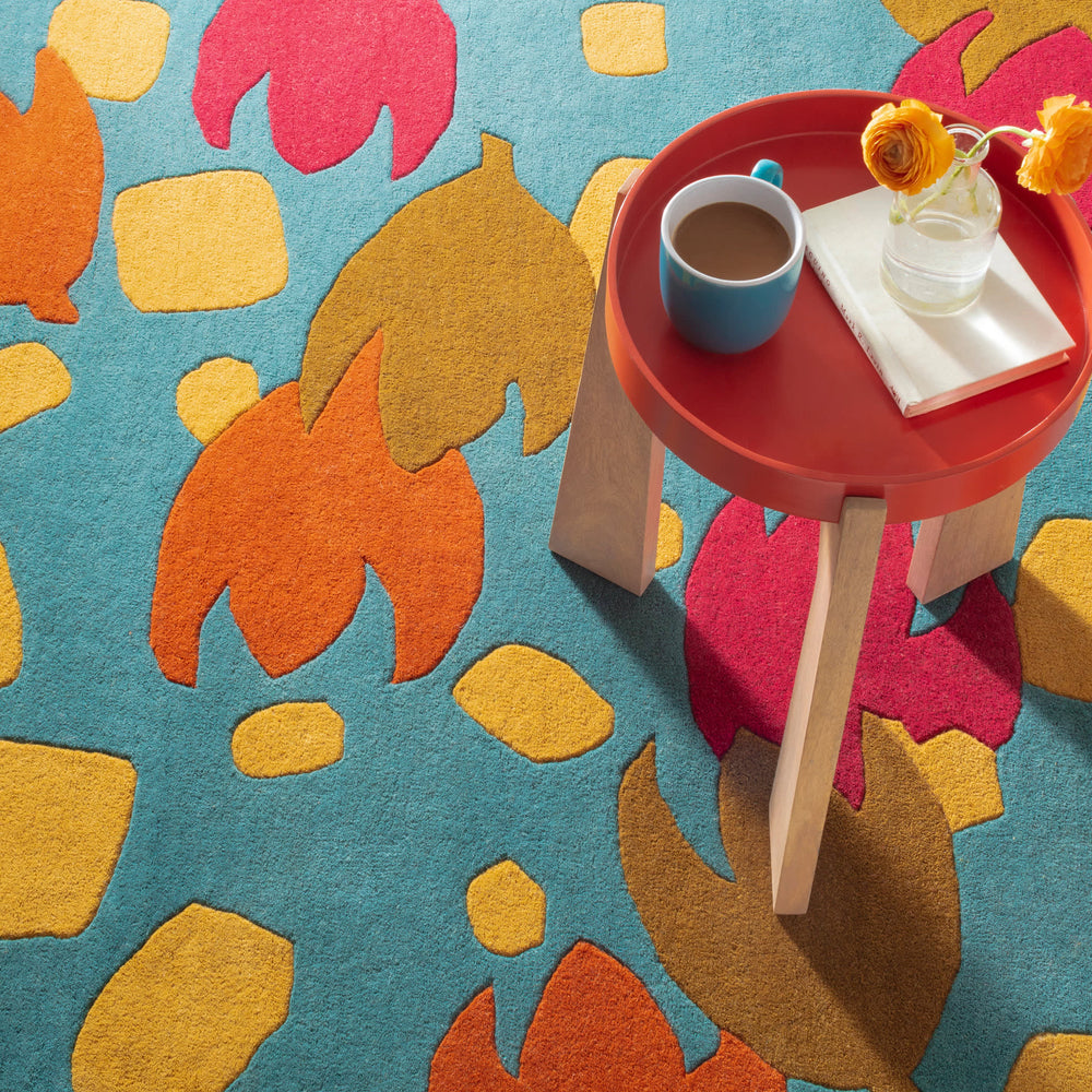Happy Flower Hand Tufted Wool Rug | Autumn
