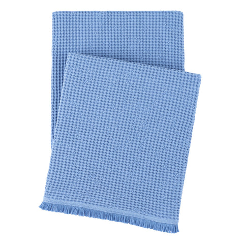 Bubble Matelasse Throw | French Blue
