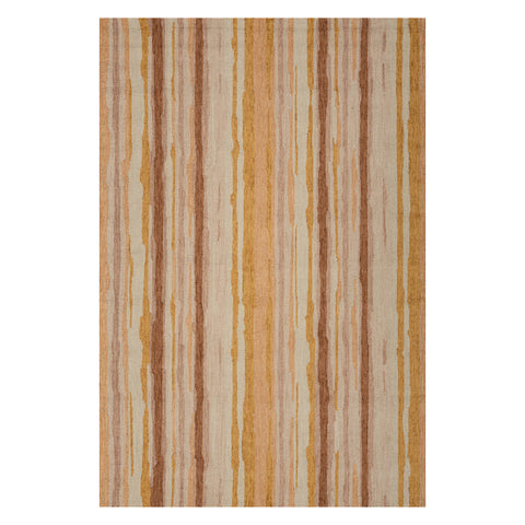 Zare Transitional Abstract Indoor Rug | Orange