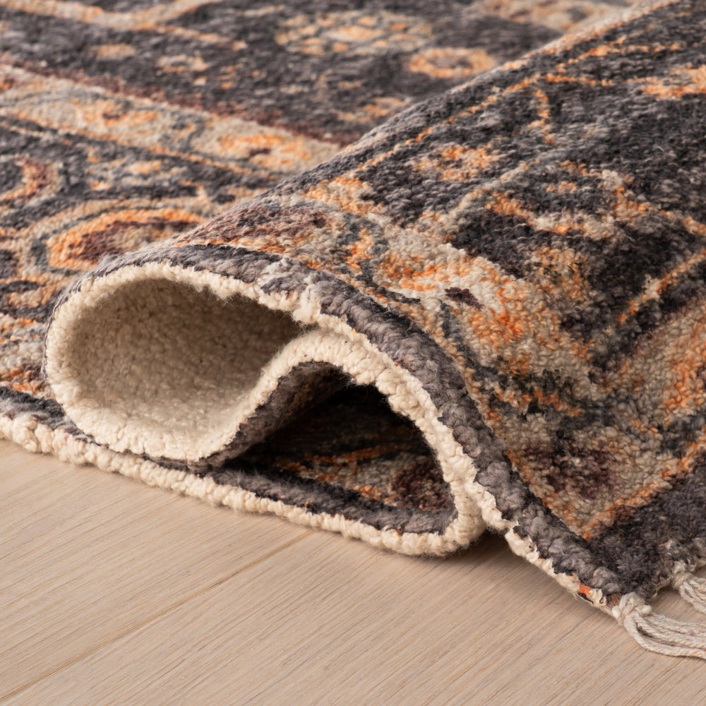 Mire Vintage Handmade Cotton Rug | Eggplant