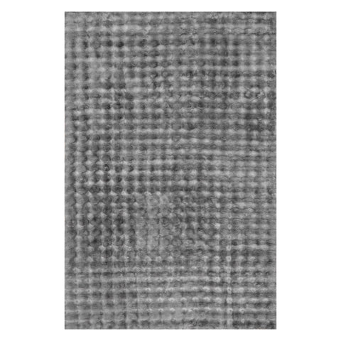 Katy Checkered Cloud Washable Rug | Dark Grey